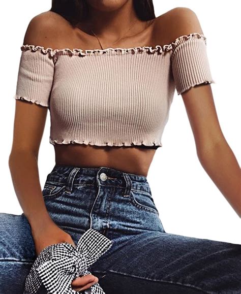 Prettoday Sexy Off Shoulder Top Best Off The Shoulder Tops On Amazon
