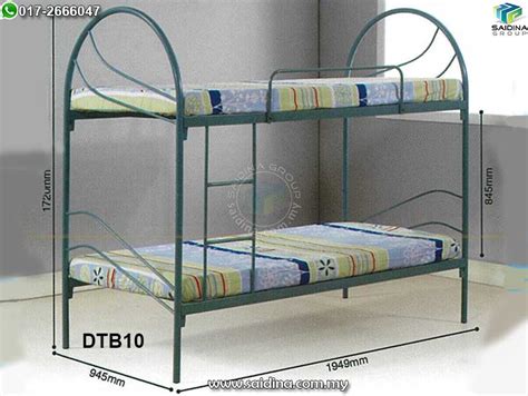 Terdapat juga model dari eaf. Katil Bujang 2 Tingkat | Metal Double Decker Bed : Model ...