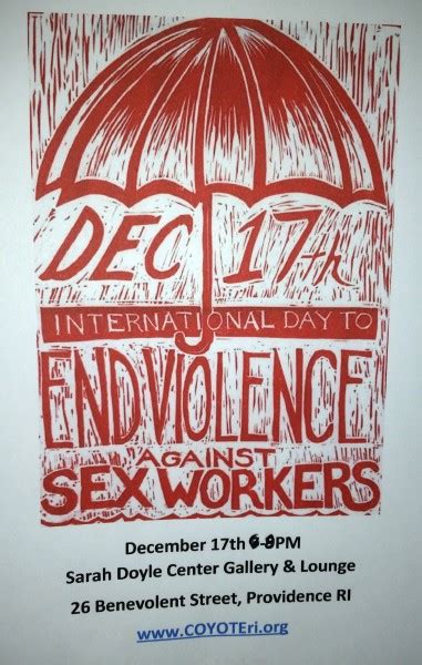 A Call To End Violence Against Sex Workers