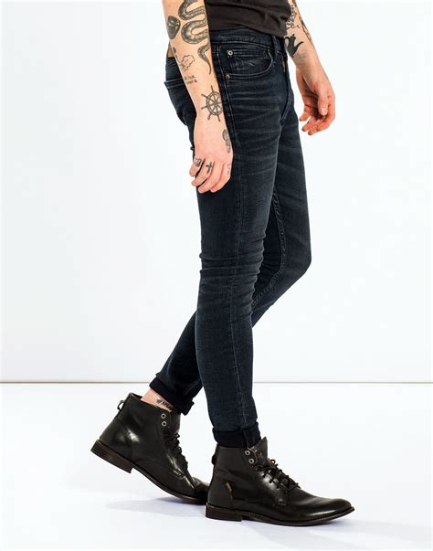 levi s® 519 retro mod extreme skinny fit denim jeans in sharkley