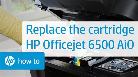 The doc spools but wont start printing. Replacing a Cartridge - HP Officejet 6500 All-in-One - YouTube