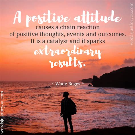 A Positive Attitude - Quote by Wade Boggs - 5116 | Words Just for You 