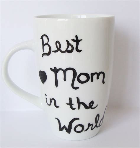 Mothers Day Mug Best Mom In The World Mug Hand Painted By