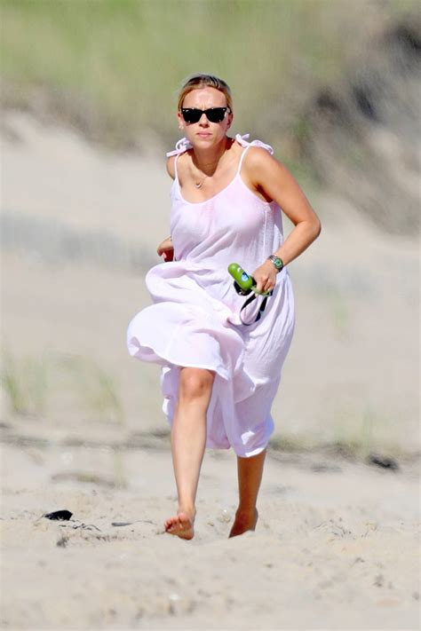 Scarlett Johansson Seen On The Beach In The Hamptons 13 GotCeleb