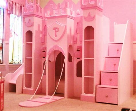 21 posts related to pink girls bedroom furniture. Pink castle | Princess bunk beds, Princess castle bed ...