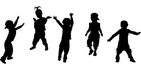 Kids Silhouette Party · Free Vector Graphic On Pixabay