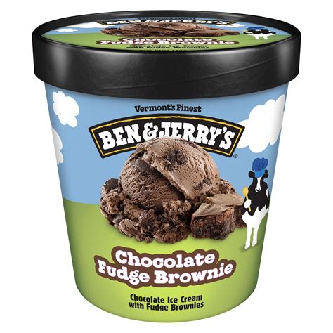 Ben Jerry S Chocolate Fudge Brownie Chocolate Ice Cream Pint Oz