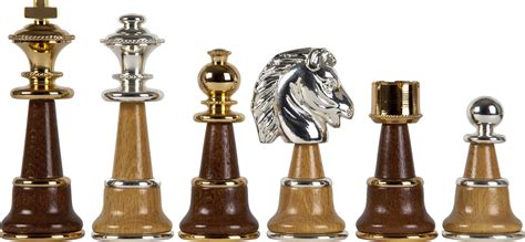 Champion Goldsilver Plated Chessmen And Champion Board Chess Set Fancy