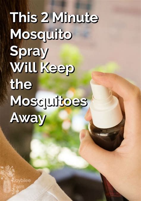 Make This 2 Minute Mosquito Spray When The Mosquitoes Are Getting The