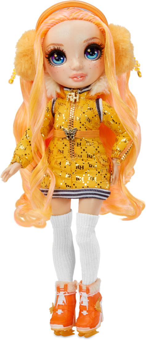 Best Buy Rainbow High Winter Break Doll Poppy Rowan Orange 574767