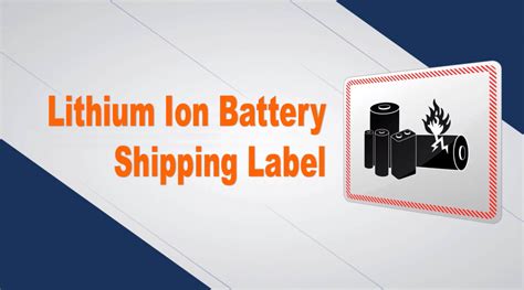 Ups Lithium Battery Label Printable When Shipping Lithium Ion Batteries