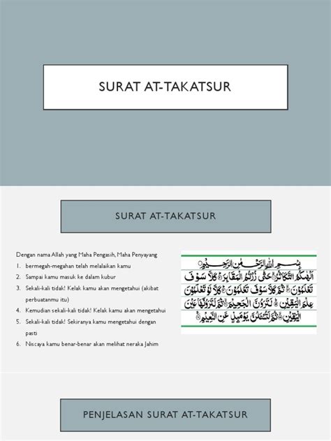 Surat At Takatsur Pdf