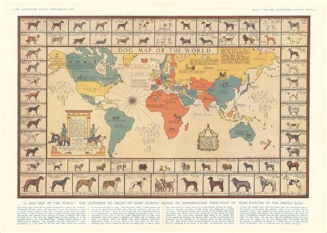 Dog Map Of The By Smith Ca 1935