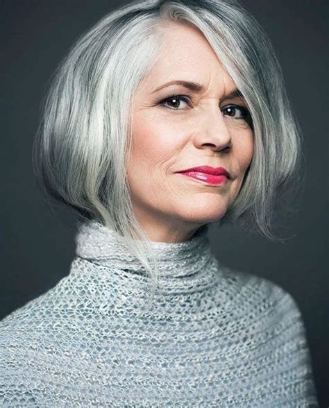 Hairstyles For Gray Hair Gray Hair Styles Trending In