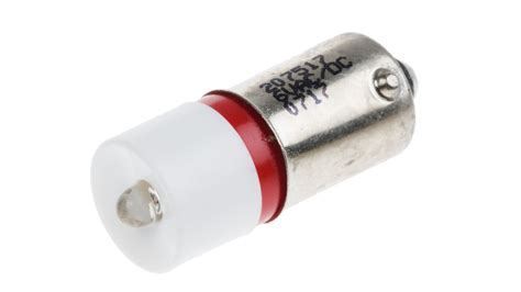 Rs Pro Red Led Indicator Lamp 6v Acdc Ba9s Base 10mm Diameter