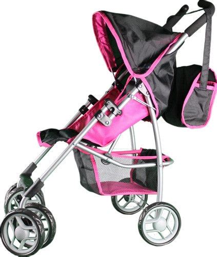 Mommy And Me Doll Stroller Swiveling Wheels With Free Carriage Bag 9351a