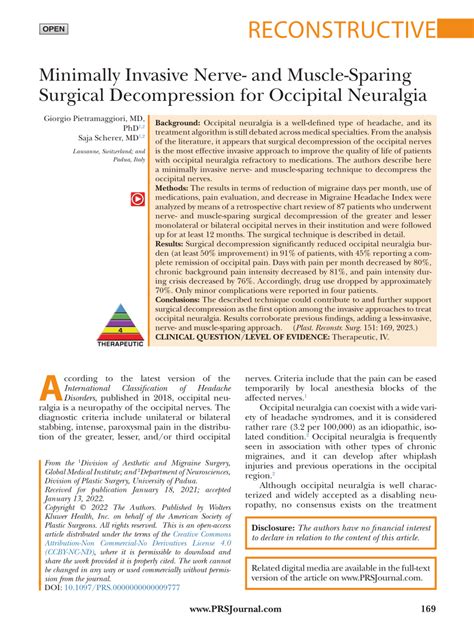 Pdf Minimally Invasive Nerve And Muscle Sparing Surgical