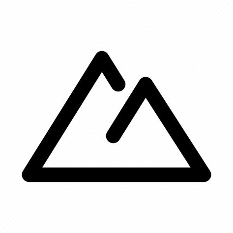 Field Mount Mountain Terrain Icon Download On Iconfinder