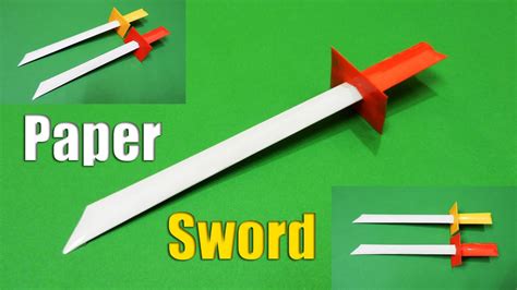 How To Make A Paper Sword Easy Tutorial Youtube