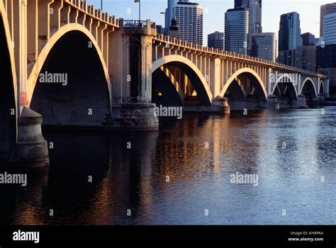 The Third Avenue Bridge Crosses The Mississippi River To Downtown