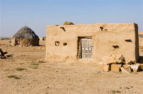 Two Buildings In Village