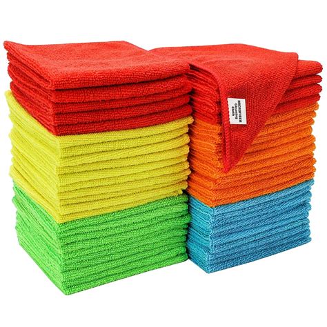 Sandt Inc Assorted 50 Pack Microfiber Cleaning Cloths Best Home