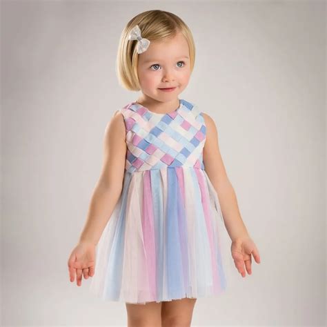Brand Child Girl Clothing Cute Kids Baby Girl Summer Dress Colorful