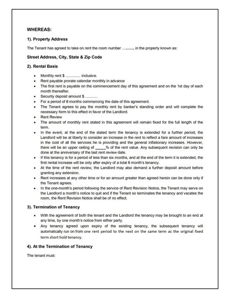 Extension period of tenancy agreement. Standard Tenancy Agreement Template - SampleTemplatess ...