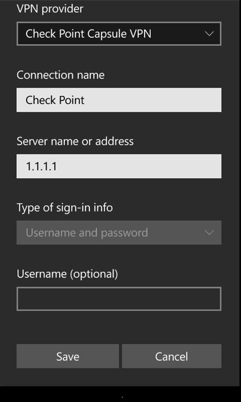 The problem is the following. Check Point Capsule VPN for Windows 10 free download on 10 ...