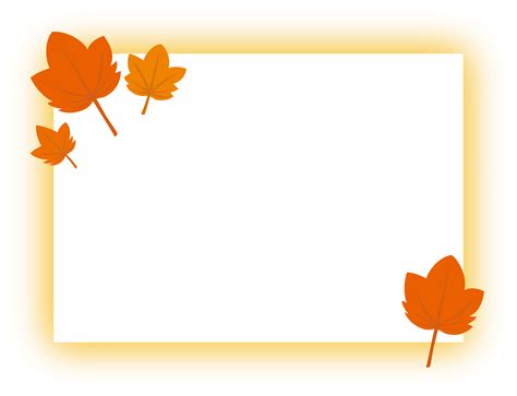 Autumn Leaves Maple Frame Decorative Frame Illustration Material
