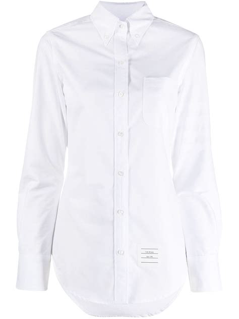Thom Browne Long Sleeve Button Fastening Shirt Farfetch