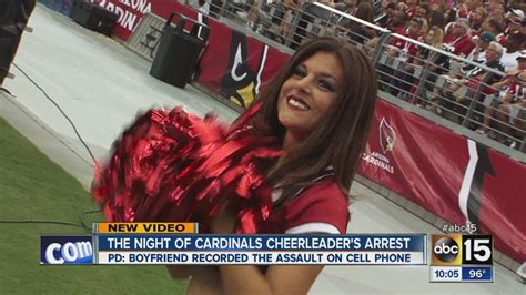 cardinals cheerleader arrested after fight youtube
