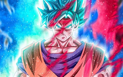 Download Wallpapers Super Saiyan Blue 4k Fire Dbs Super Saiyan God