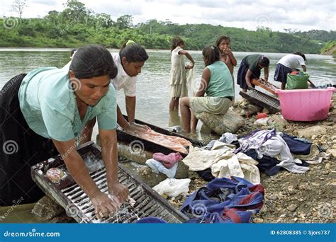 Village Life Of Indians Coco River Nicaragua Editorial Image Image