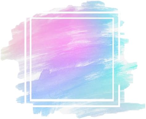 Frame Square Cute Paint Pastel Pink Blue Aesthetic