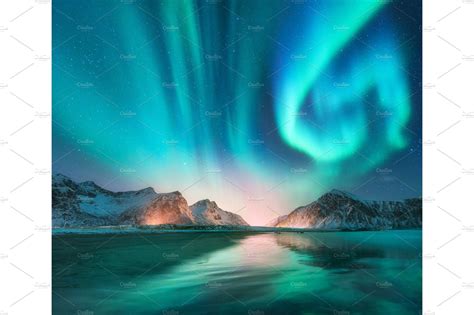 Aurora Borealis In Lofoten Islands Norway ~ Nature Photos ~ Creative