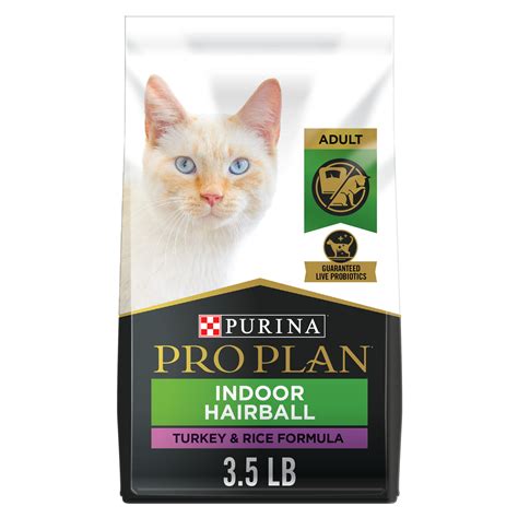 Purina Pro Plan Hairball Management Indoor Cat Food Turkey And Rice