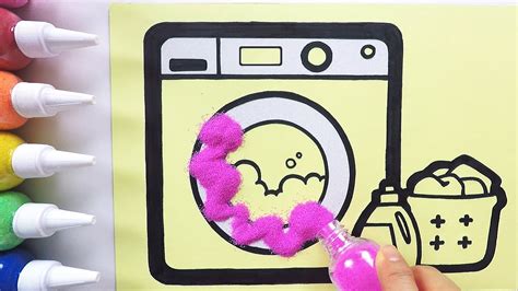Peppa pig washing coloring pages peppa pig coloring book. Washing machine coloring & drawing ㅣ 세탁기 그리기 색칠하기 - YouTube