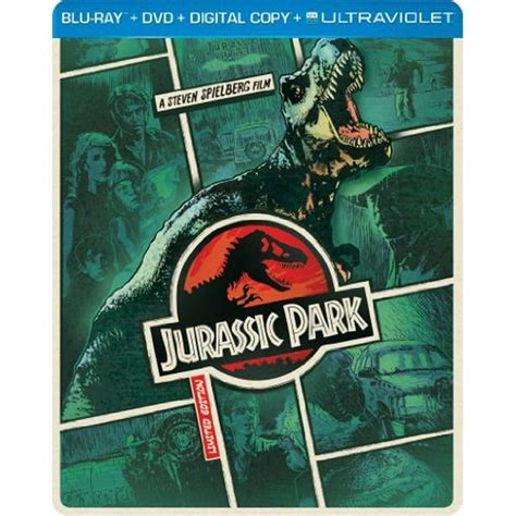 Jurassic Park Blu Raydvd Includes Digital Copy Ultraviolet Steelbook