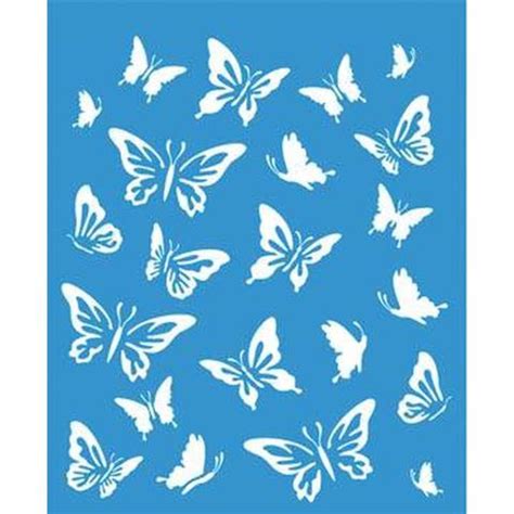Stencil Plantilla Stm 105 Mariposas Productos Para Manualidades