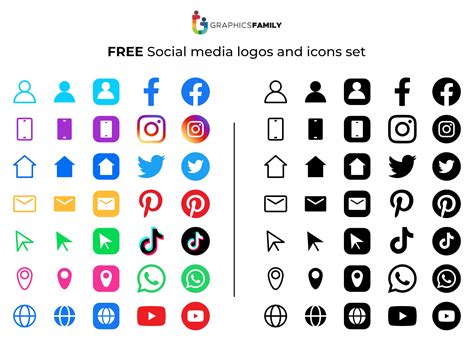 Bộ 1000 Social Media Logos Cao Cấp đẹp Mắt Và Chuyên Nghiệp
