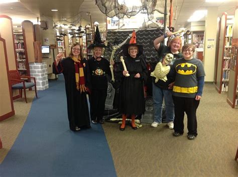 Harry Potter Batman And Two Witches Invade The Library Harry Potter