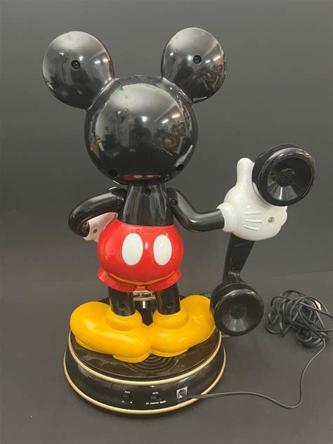 Lot 101 Mickey Mouse Push Button Animatronic Phone Disney Collectible
