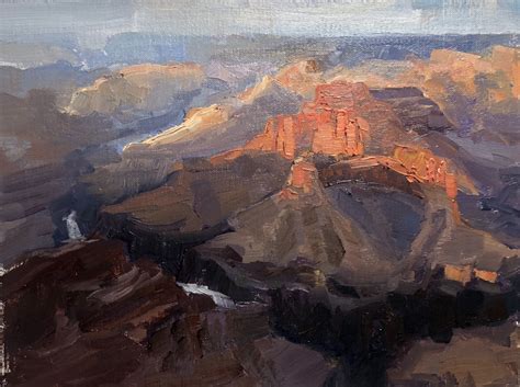 Painting Grand Canyon Sunset Study Original Art By Cindyfineart