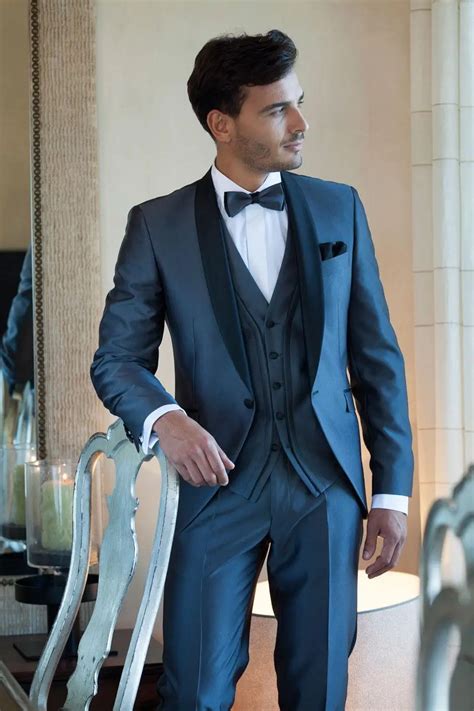 New Arrival Mens Suits Navy Blue Customized Best Men Suits Wedding Suit Groom Tuxedos