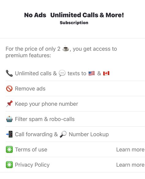 what is included in my premium subscription textme apps help center