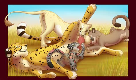 Rule 34 Balls Cheetah Claws Clouded Leopard Feline Female Feral Fur Group Group Sex