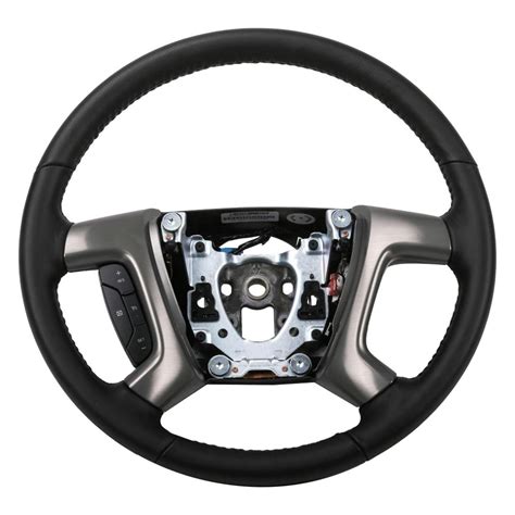 Acdelco® 22947771 4 Spoke Ebony Leather Wrapped Steering Wheel
