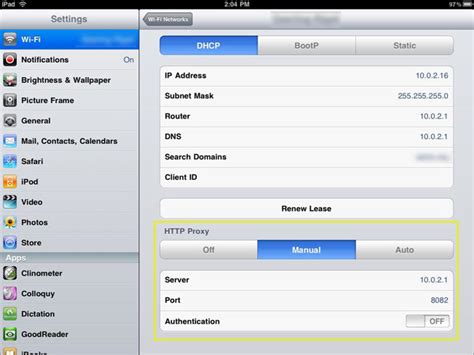 Share A Proxied Network Connection Via Wifi To Your Ipadiphoneipod