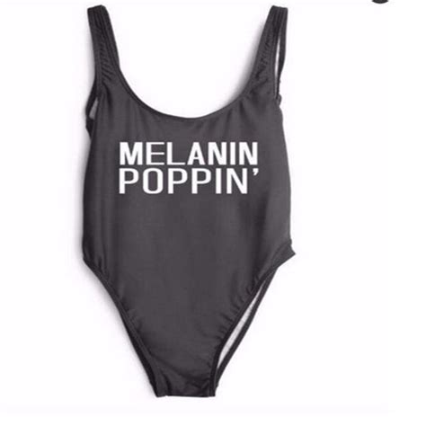 melanin poppin one piece monokini swimsuit iconic trendz boutique